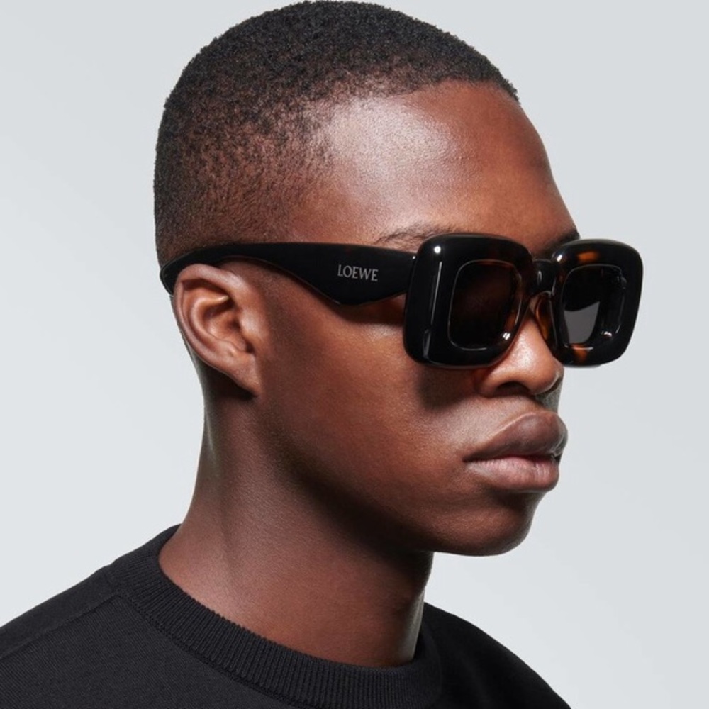 NEW LOEWE UNISEX BLACK SUNGLASSES LOEWE LW40098I 01A